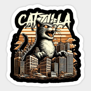 Catzilla - King of Monsters Sticker